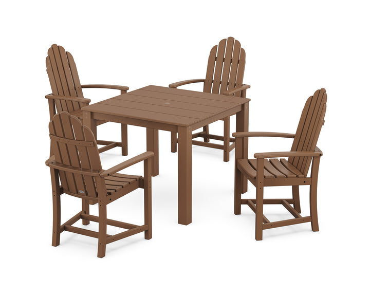 POLYWOOD® Classic Adirondack 5-Piece Parsons Dining Set