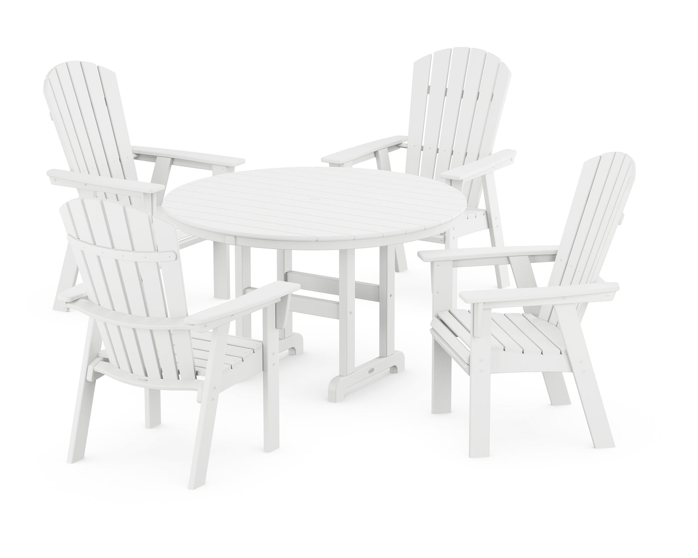 Nautical Adirondack 5-Piece Round Farmhouse Dining Set