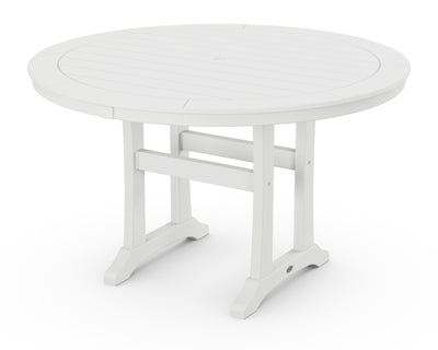 Nautical Trestle 48" Round Dining Table