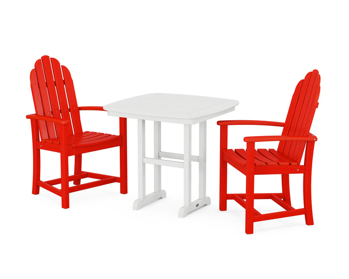 POLYWOOD® Classic Adirondack 3-Piece Dining Set