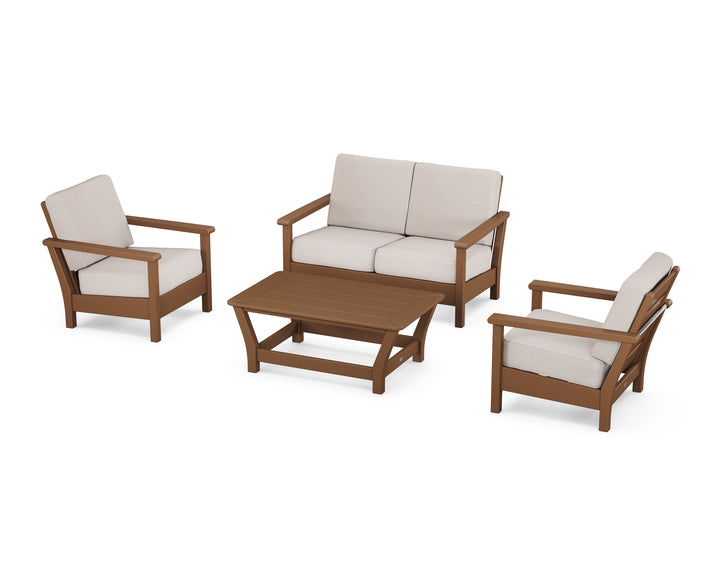 POLYWOOD® Harbour 4-Piece Deep Seating Set