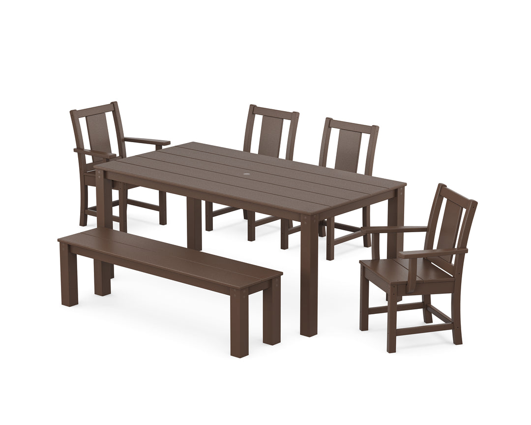 POLYWOOD® Prairie 6-Piece Parsons Dining Set with Bench