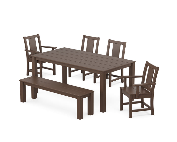 POLYWOOD® Prairie 6-Piece Parsons Dining Set with Bench
