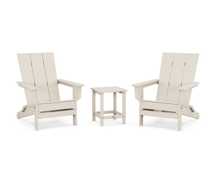 POLYWOOD® 3-Piece Modern Studio Folding Adirondack Set