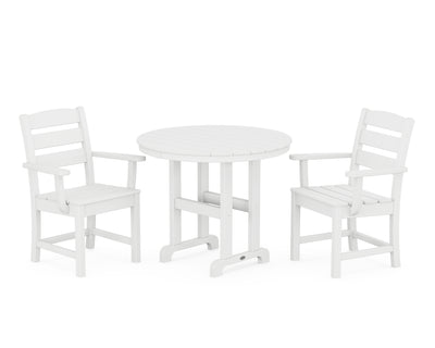 Lakeside 3-Piece Round Dining Set