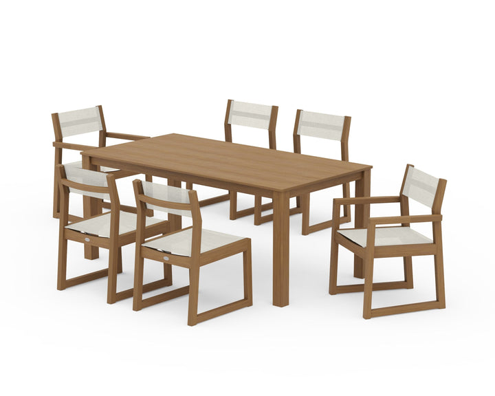 POLYWOOD® EDGE Sling 7-Piece Parsons Dining Set