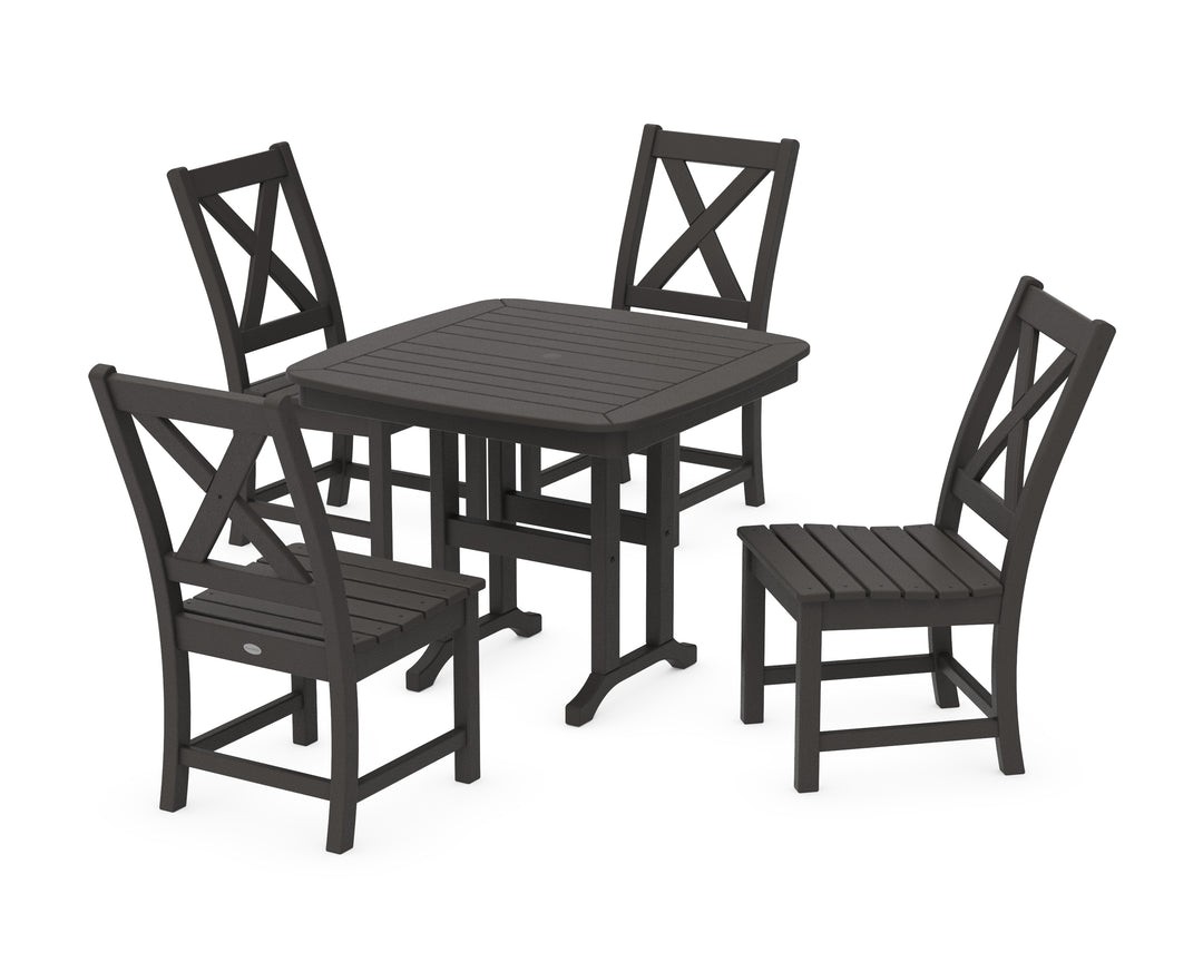 POLYWOOD® Braxton Side Chair 5-Piece Dining Set
