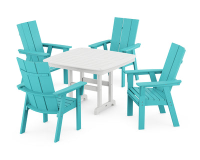 Modern Curveback Adirondack 5-Piece Dining Set