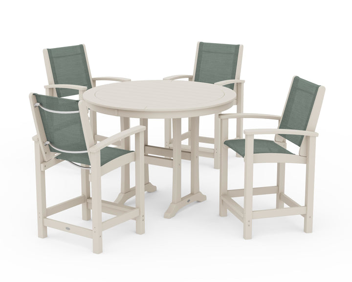 POLYWOOD® Coastal 5-Piece Counter Set