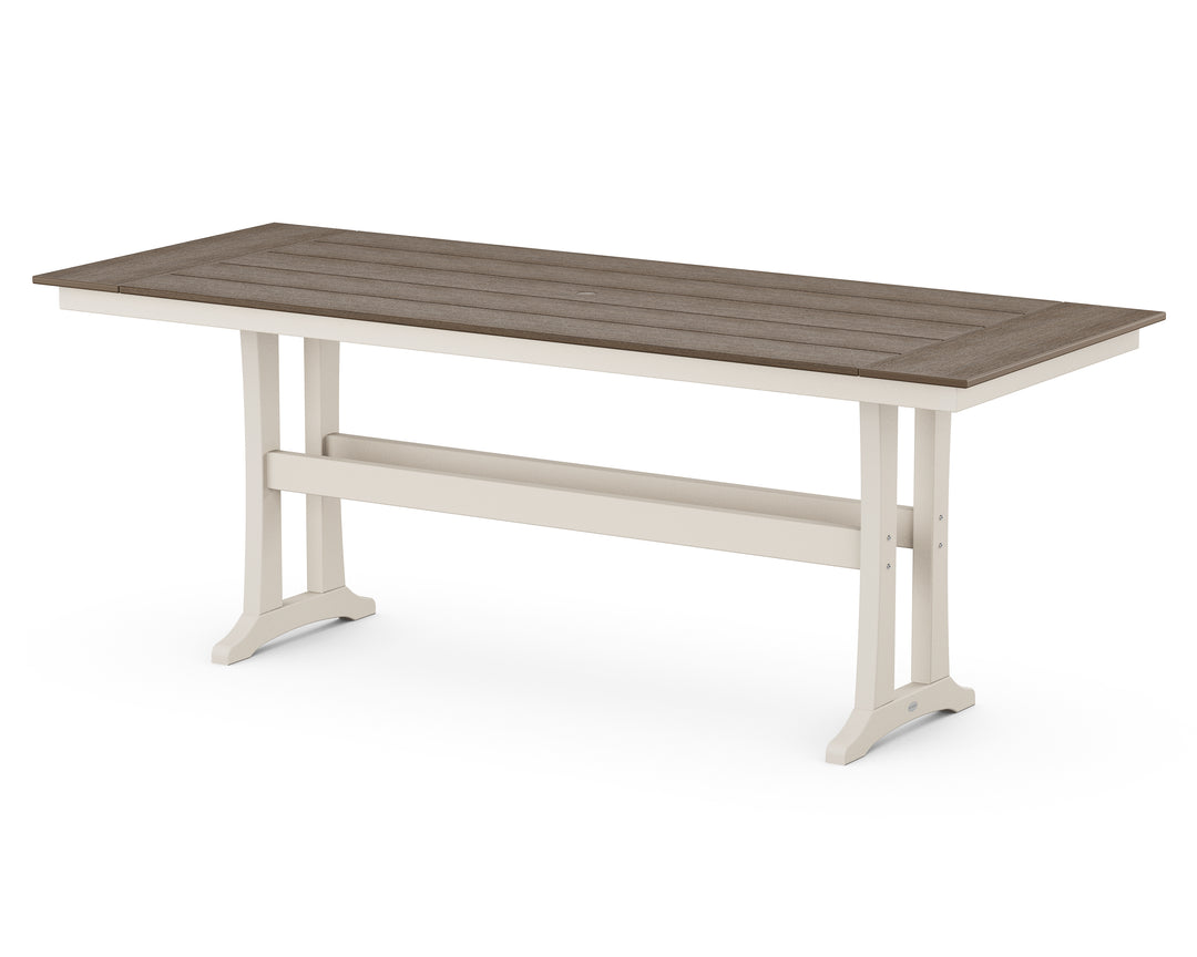 POLYWOOD® Farmhouse Trestle 38” x 96” Counter Table