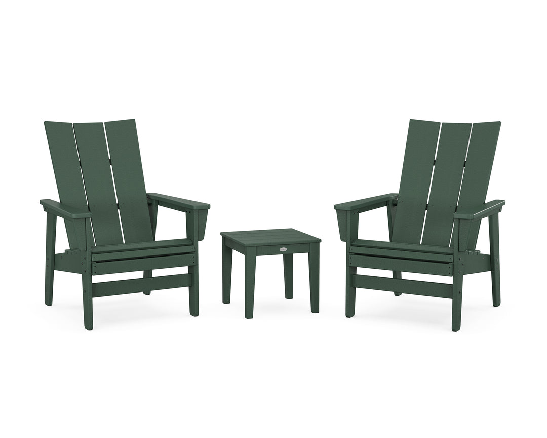 POLYWOOD® 3-Piece Modern Grand Upright Adirondack Set