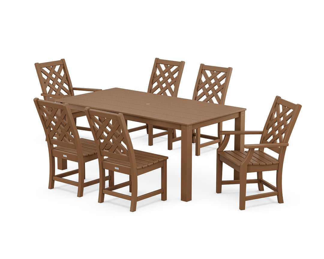 Country Living Wovendale 7-Piece Parsons Dining Set