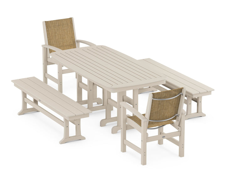 POLYWOOD® Coastal 5-Piece Dining Set