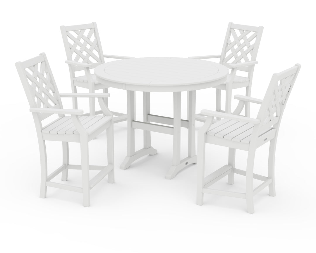 Country Living Wovendale 5-Piece Round Counter Set