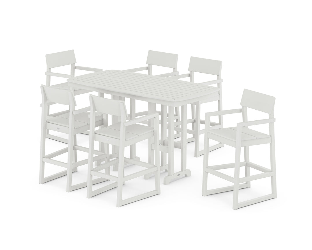 POLYWOOD® EDGE Arm Chair 7-Piece Bar Set