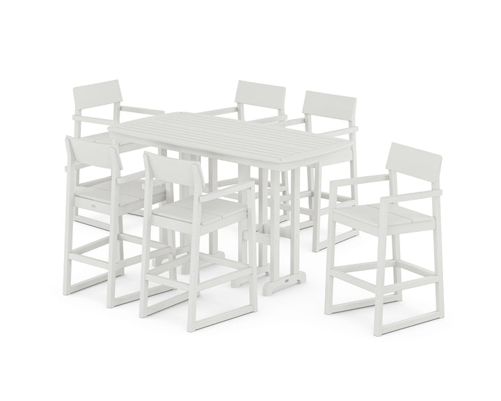 POLYWOOD® EDGE Arm Chair 7-Piece Bar Set
