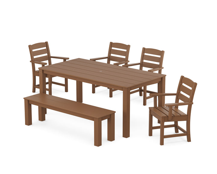 POLYWOOD® Lakeside 6-Piece Parsons Dining Set with Bench
