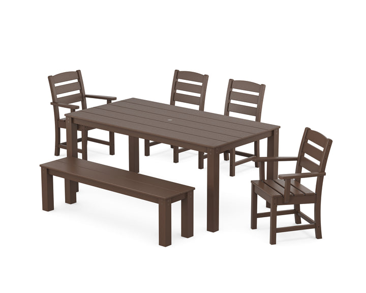 POLYWOOD® Lakeside 6-Piece Parsons Dining Set with Bench