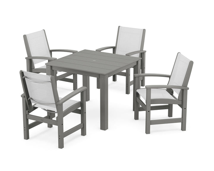 POLYWOOD® Coastal 5-Piece Parsons Dining Set