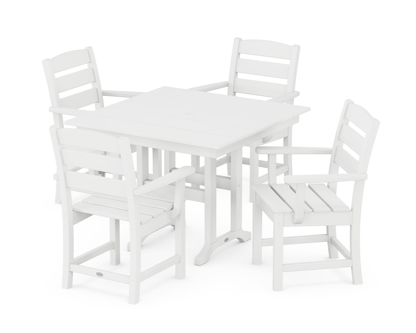 Lakeside 5-Piece Farmhouse Dining Set