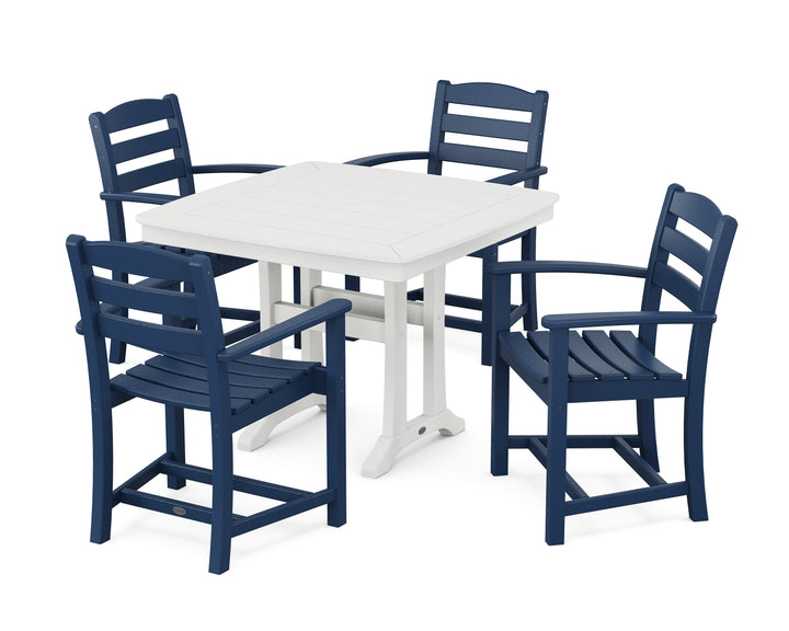 POLYWOOD® La Casa Café 5-Piece Dining Set with Trestle Legs