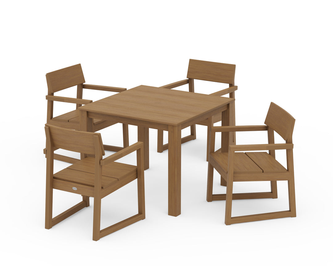 POLYWOOD® EDGE 5-Piece Parsons Dining Set