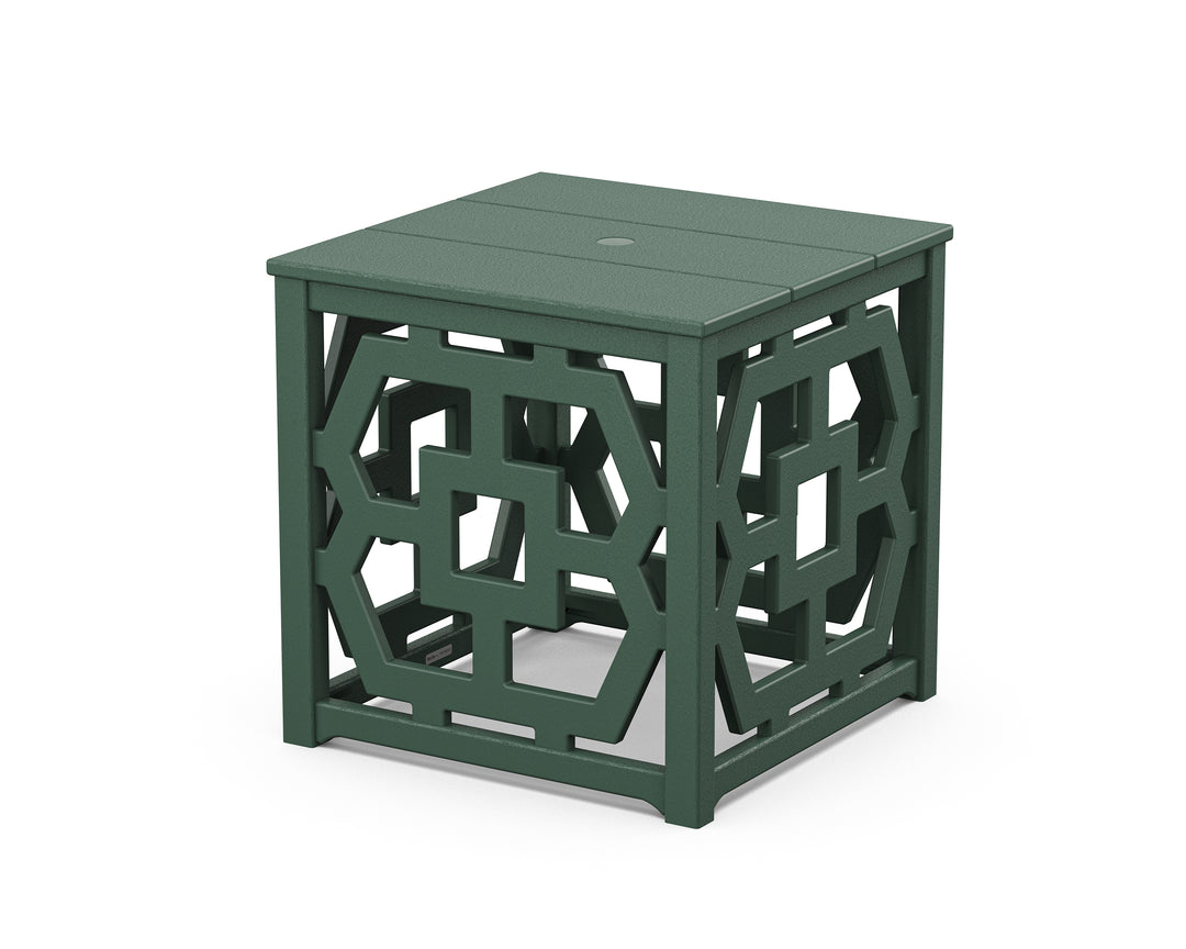 Martha Stewart by POLYWOOD® Chinoiserie Umbrella Stand Accent Table