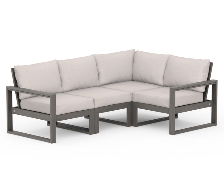 POLYWOOD® EDGE 4-Piece Modular Deep Seating Set