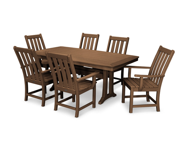 POLYWOOD® Vineyard 7-Piece Arm Chair Dining Set