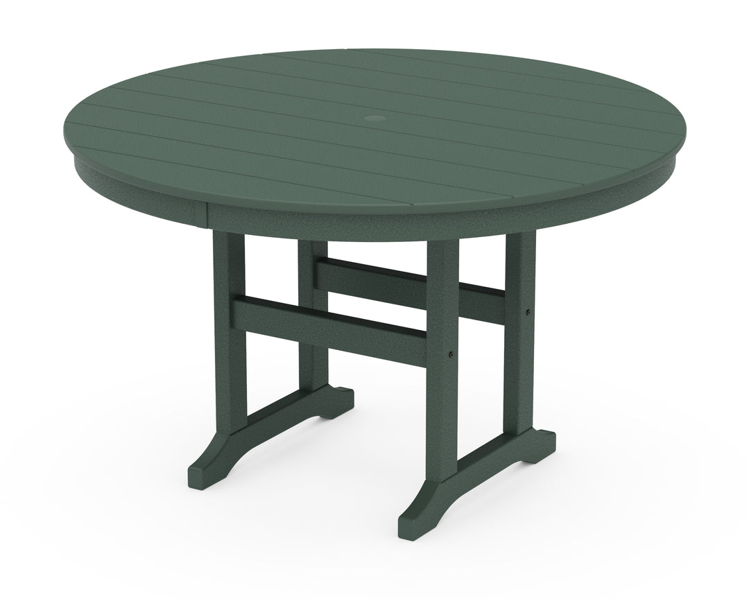 POLYWOOD® 48" Round Farmhouse Dining Table