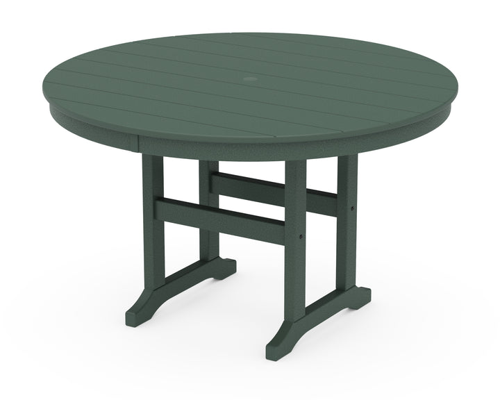POLYWOOD® 48" Round Farmhouse Dining Table