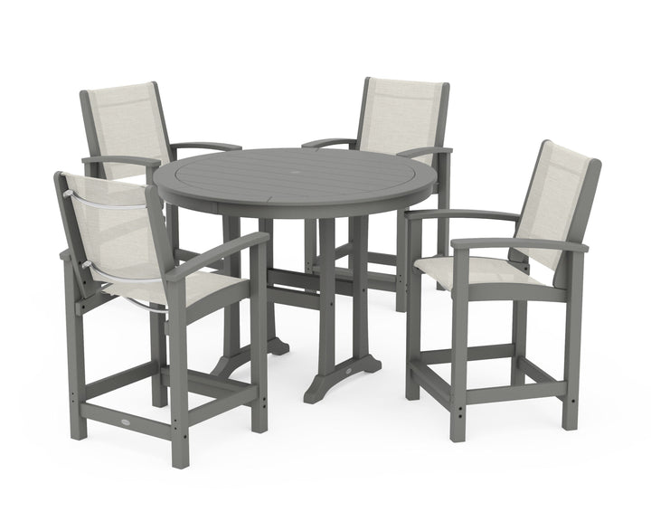 POLYWOOD® Coastal 5-Piece Counter Set