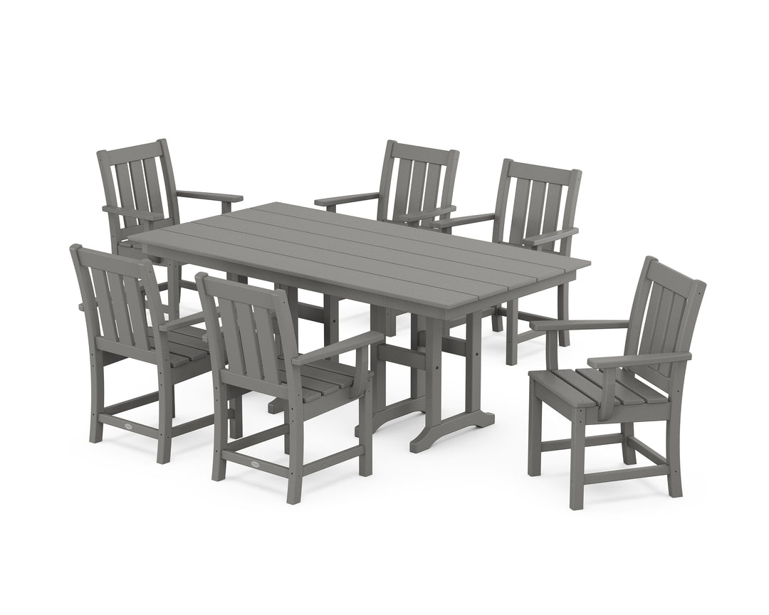 POLYWOOD® Oxford Arm Chair 7-Piece Farmhouse Dining Set