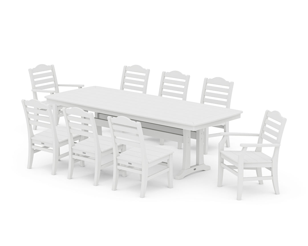 POLYWOOD® Savannah 9-Piece Dining Set with Trestle Legs
