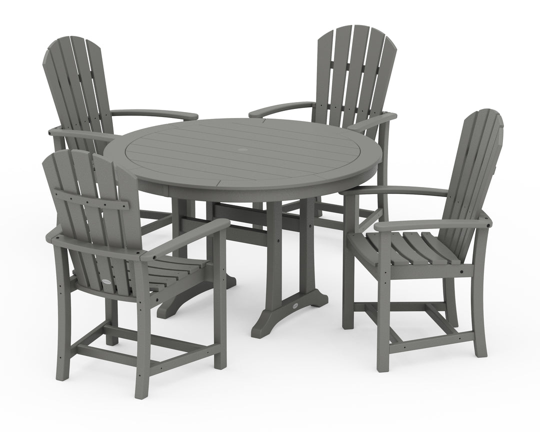 POLYWOOD® Palm Coast 5-Piece Round Dining Set