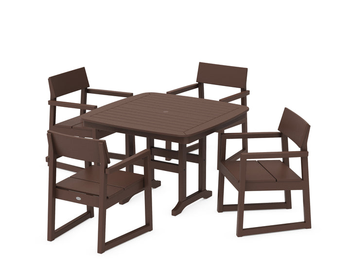 POLYWOOD® EDGE 5-Piece Dining Set with Trestle Legs