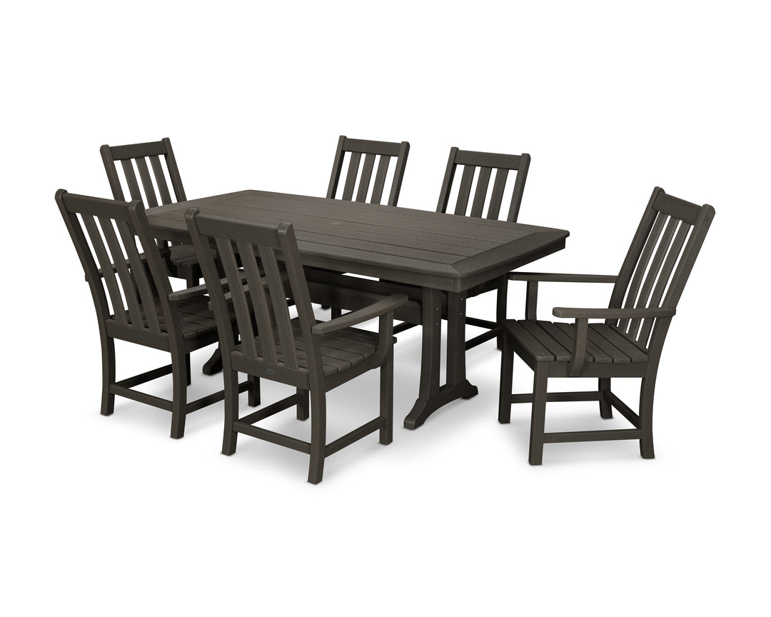 POLYWOOD® Vineyard 7-Piece Arm Chair Dining Set