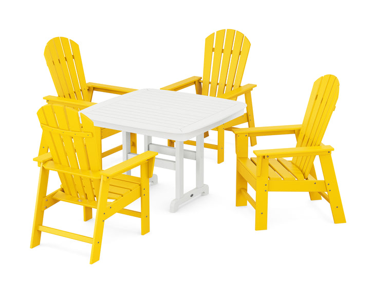 POLYWOOD® South Beach 5-Piece Dining Set with Trestle Legs