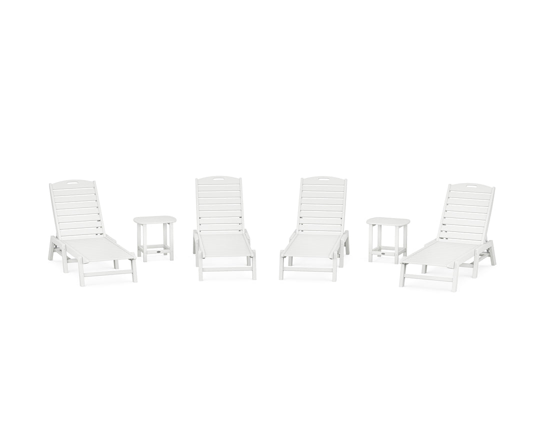 POLYWOOD® Nautical Chaise 6-Piece Set