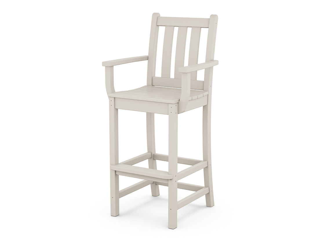 POLYWOOD® Traditional Garden Bar Arm Chair
