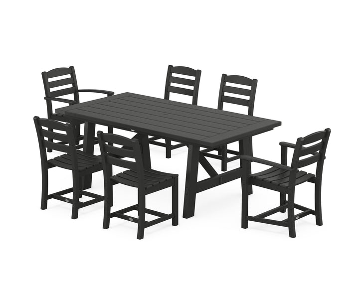 POLYWOOD® La Casa Café 7-Piece Rustic Farmhouse Dining Set