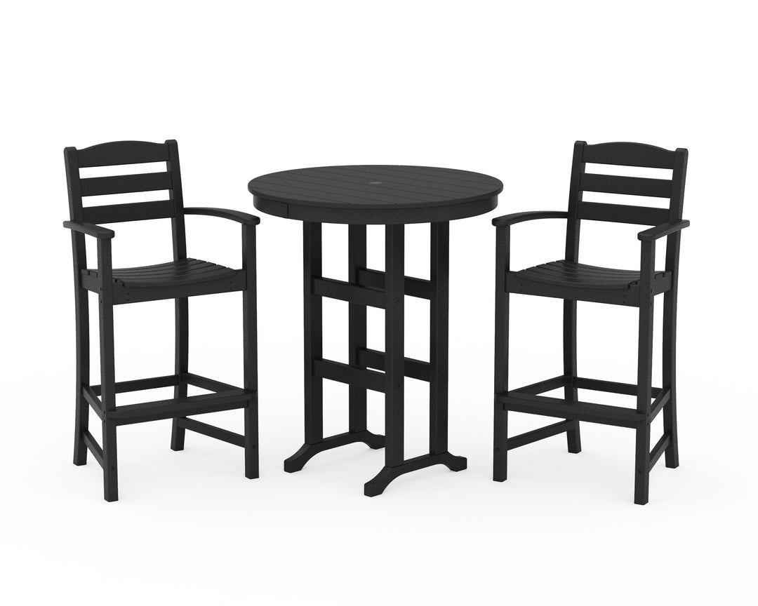 POLYWOOD® La Casa Café 3-Piece Round Farmhouse Bar Set