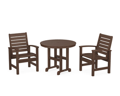 Signature 3-Piece Round Farmhouse Dining Set