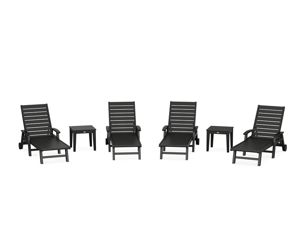 POLYWOOD® Signature Chaise 6-Piece Set with Wheels
