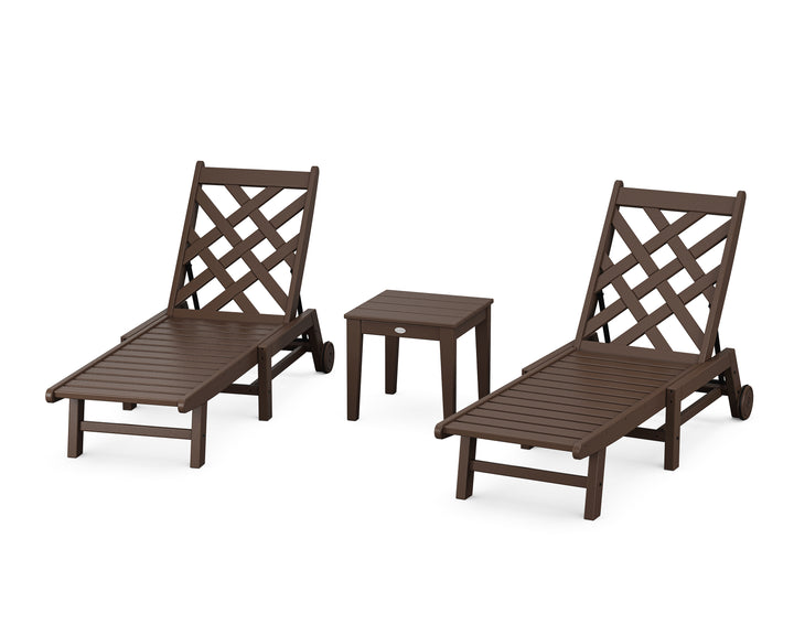 Country Living Wovendale 3-Piece Chaise Set with Wheels