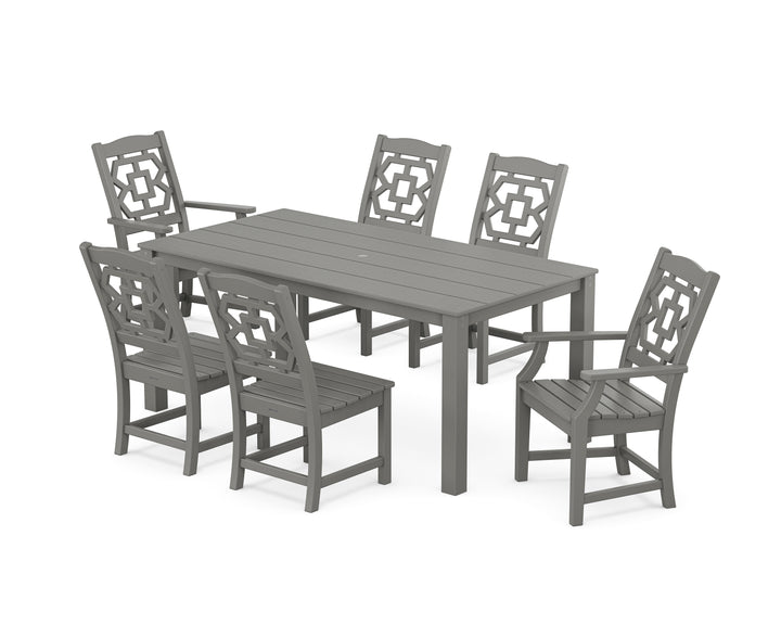 Martha Stewart by POLYWOOD® Chinoiserie 7-Piece Parsons Dining Set