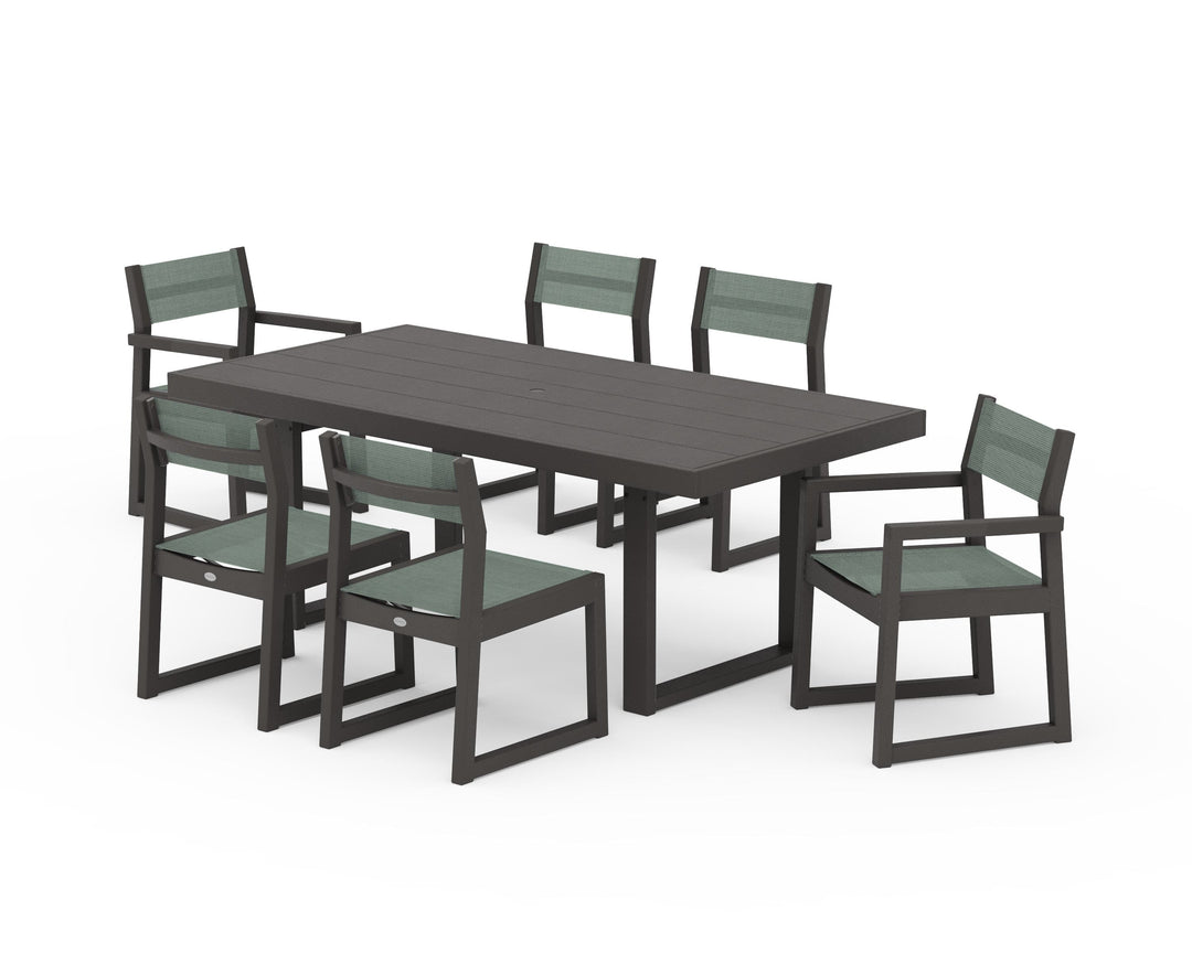 POLYWOOD® EDGE Sling 7-Piece Dining Set