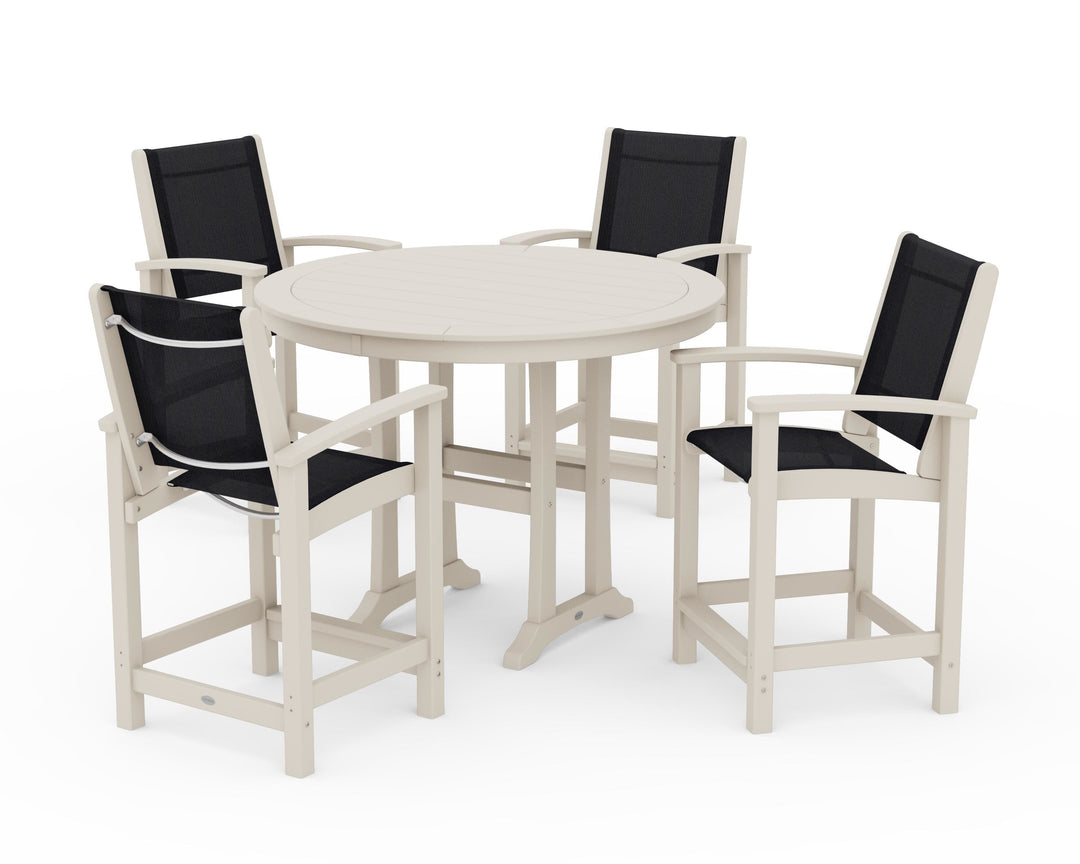 POLYWOOD® Coastal 5-Piece Counter Set