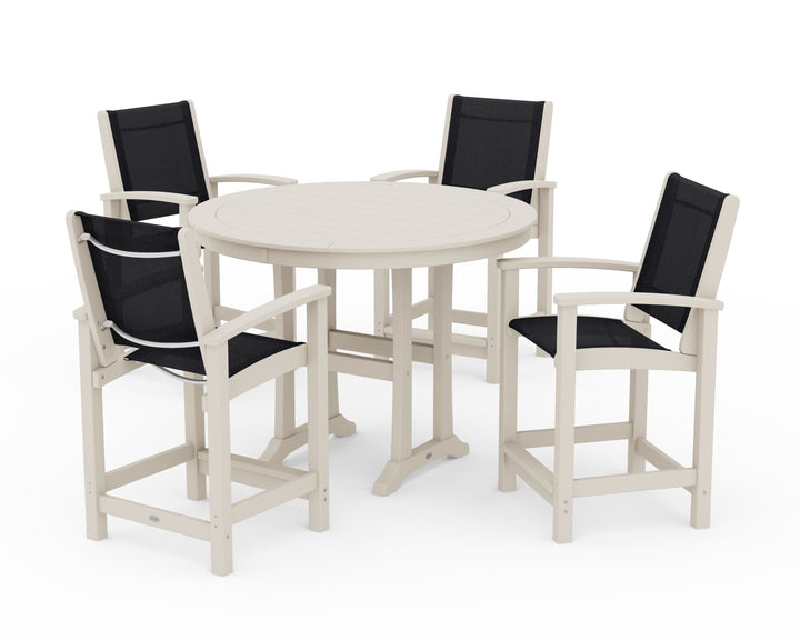 POLYWOOD® Coastal 5-Piece Counter Set