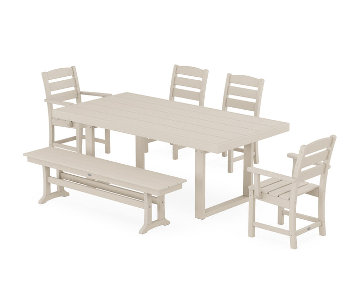 POLYWOOD® Lakeside 6-Piece Dining Set with Bench